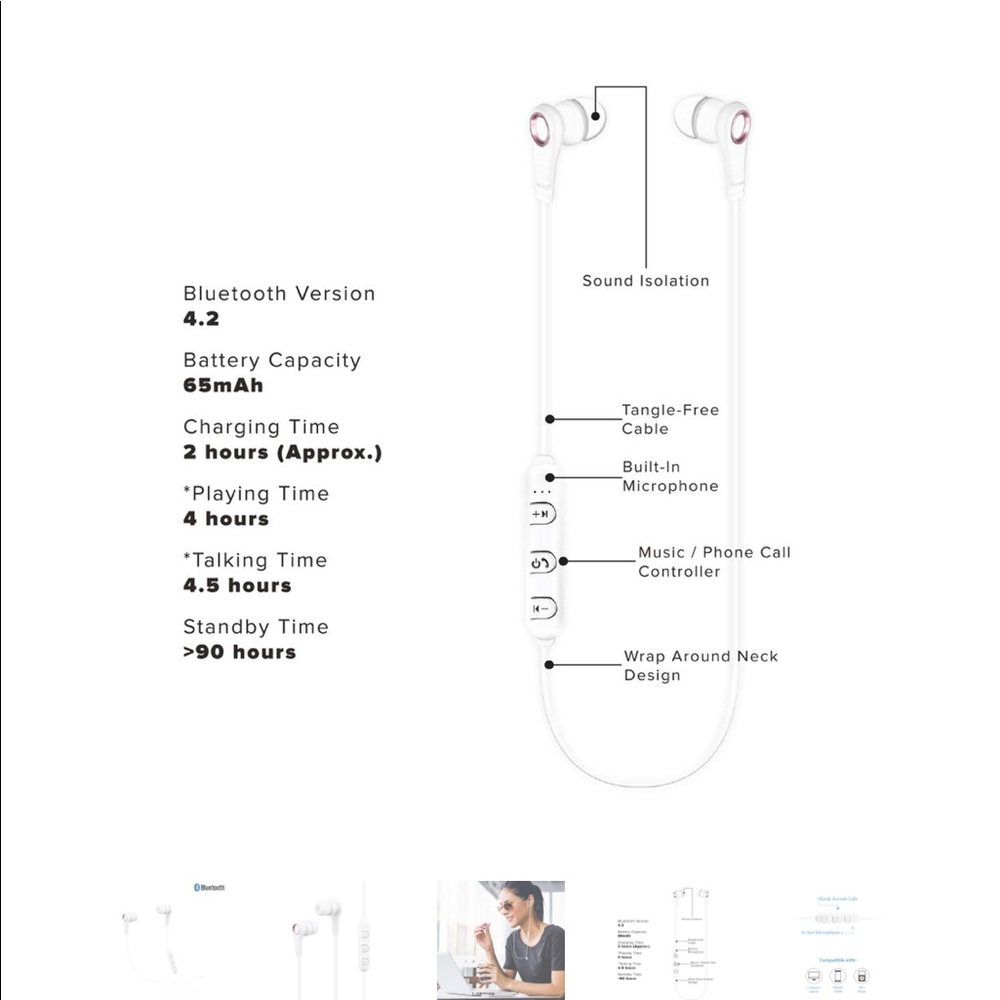 Wireless earbuds - Picture 3 of 5